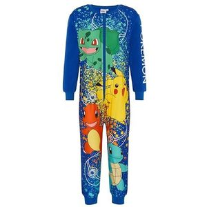 Pokémon-onesie voor jongens, leeftijd 4-12 jaar, blauw 2, 7-8 Jaar