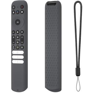 Btkigl Siliconen Afstandsbediening Case Shockproof Beschermhoes Sleeve voor TC L RC813 FMB1/RC923 FMB3/RC902V FMR1 FMR4 FMR5 (Donkergrijs)