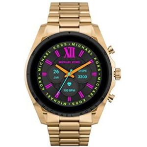Michael Kors dames smartwatch Gen 6, Bradshaw goudkleurig roestvrij staal met goudkleurige roestvrijstalen armband, MKT5138
