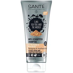 SANTE Naturkosmetik Anti-roos shampoo, vermindert roosvorming, veganistisch, zonder siliconen, biologische extracten, verpakking van 2 (2 x 200 ml)