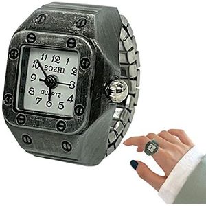 Vinger Wath, Vrouwen Vingers Wathes, Pointer Stijl Kleine Retro Brons Quartz Ring Klok Met Intrekbare Band Voor Bruiloft