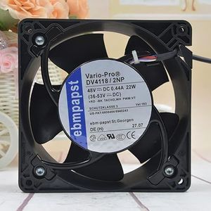 EBM DV4118/2NP 48VDC 22W 12038 12CM Aluminum Frame Cooling Fan