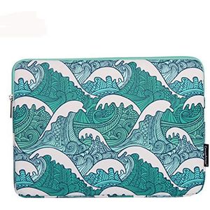 Bohemian Canvas Sleeve Case Tas voor 14 inch Notebook / Ultrabook, 14 inch Laptop Sleeve Case Notebook Tas Canvas Stof Bloem Patroon Cover voor 13.5"" Microsoft Surface Book / 14"" Lenovo IdeaPad 320S