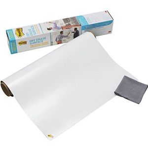 Post-It Super Sticky Dry Erase Film Zelfklevende Whiteboard Oplossing, 1 Rol
