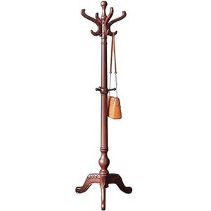 Kapstok Staand Massief Houten Kapstok Hal Kapstok Boom Met 11 Haken & Stabiele Tri-Legged Base, Hanger Stand Voor Thuis Hal Slaapkamer Kledingrek Staand (Color : Brown)