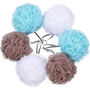 Bad Douche Loofah Spons Poef Body Scrubber Exfoliator (Set van 6)