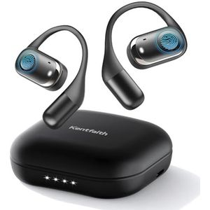 Kentfaith AI Translator Earbuds Real Time 3-in-1 Bluetooth 5.3 Vertaal Oordopjes met 150 talen, 98% nauwkeurigheid, 0,3 s Live vertaling, met offline ondersteuning voor reizen, zaken, leren