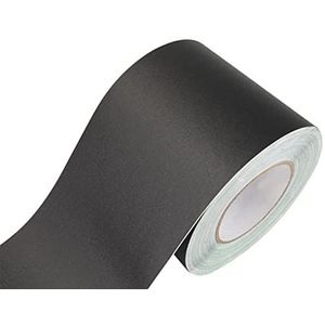 Behangrand Zelfklevende PVC wand- en plafondrandstrip, 5 m, veelkleurig, diverse maten, x(Frosted Black,10cm(W) X5m(L))