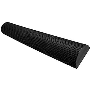 High Density Foam Soft Blocks Massager Half Physio Round Roller for thuisfitness, Bule 60cm (Color : Black 60cm)