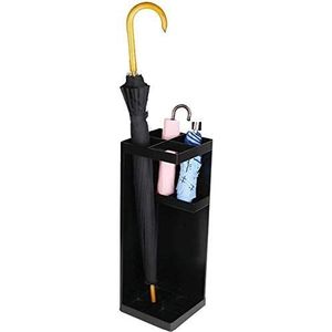 Paraplu Stand Metalen Zelfstandige Druppelbak Vierkante Kantoor Bank Restaurant Huishoudelijke Opslag Pole
