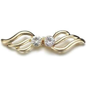 Shirt Cinch Swirl Clip Cape Clips, Sjaal Cardigan Clips Pak van 3 Zinklegering Strass Multicolor(3-gold)