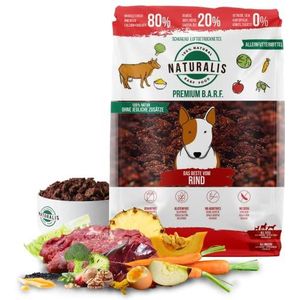 Naturalis Smart 80 BARF droogbaarf hondenvoer 1 kg rundvlees alleen diervoer zonder toevoegingen graanvrij sojavrij glutenvrij hypoallergeen
