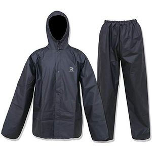 ZOEGO Ultra-Lite Regenpak voor mannen, vrouwen, waterdichte beschermende regenjas met broek, 2 stuks regenkleding