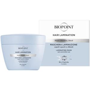 Biopoint Hair Lamination Regenererend masker voor beschadigd en beschadigd haar, voedt en hydrateert, soepelheid en glans, spiegeleffect, 200 ml
