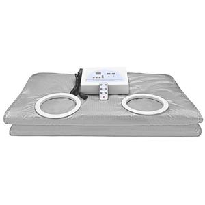 Verbeterde ver-infrarood saunadeken, rekbare digita thermische saunadeken, body shaper for gewichtsverlies fitness saunadeken Voor ontspanning(Silver)