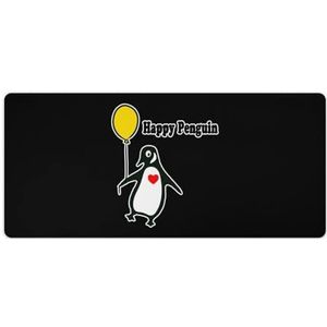 Happy Penguin Mode Bureau Muismat Antislip Gaming Muismat Accessoires Decor 40x90cm