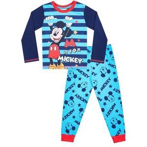 Disney Jongens M is for Mickey Jongens Lange Pyjama Set Blauw, Blauw, 2-3 jaar