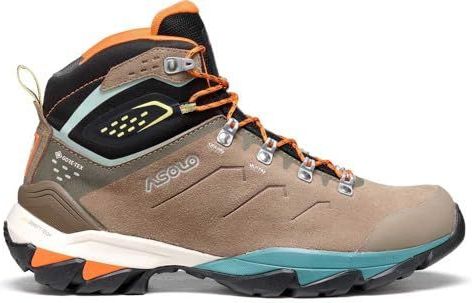 ASOLO Acadia Mid Leather Gore-TEX Dames Wandellaarzen - SS25, Dodo Beige Harbor Grijs, 36 2/3 EU