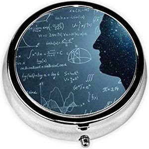 Pillendoos Formules Vormen Theorie Wiskunde Les Ronde Pil Case 3 Compartiment Geneeskunde Pil Organizer Leuke Pil Organizer Draagbare Reizen Pillendoos Vitamine Kabeljauw Leverolie Opbergdoos Unieke