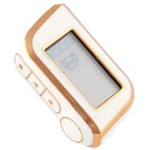 Autosleutel beschermhoes Tpu Autosleutel Case Shell Fob Voor Starline A91 A61 B9 B91 B6 B61 V7 Russische Twee Manier Versie 2 Weg Alarm Sleutelhanger Cover Sleutel Shell(Yellow White)