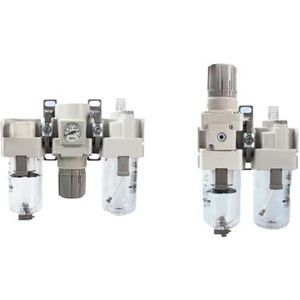 MOOEDJKL 1 stks Luchtbron Behandeling van Gecomprimeerd met Pneumatische Druk Verminderende Klep AC Wit Olie-Water Scheiding 1 stks (AC40-04DG)
