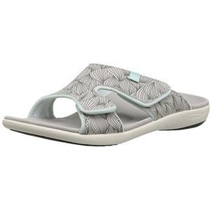 Spenco Women's Kholo Wave Slide Sandal, grey, 6 Medium US
