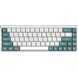 QPSJXN FL680 68 RGB Mechanisch Toetsenbord Drie Modi Bluetooth Draadloze Hot Bedrade voor Windows (G Brown Switch)