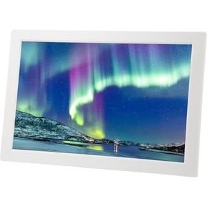 HD Foto Display Scherm Foto Display Scherm HD 17in Smart Digitaal Fotolijst Met Afstandsbediening 100‑240V For Thuis Wit Multifunctioneel
