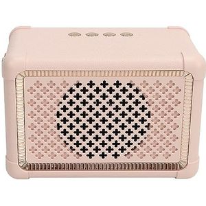 Vintage Draadloze Luidspreker, 33,3ft Draadloze Luidspreker, Breed Compatibel, Helder Draagbaar voor Bureau (Roze)