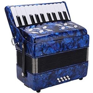 Accordeon, 8 bas duurzame accordeons voor beginners(marineblauw)
