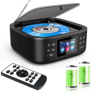 CCHKFEI - Draagbare CD-Speler - Bluetooth en Radio - Ondersteuning USB/AUX-Hoofdtelefoonaansluiting