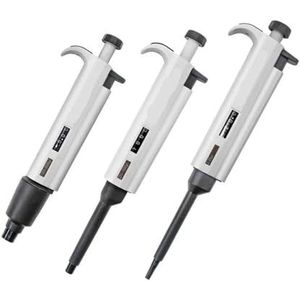 Pipet, Laboratorium Micro Pipet Gun Lab Enkelkanaals Pipettor Digitale Verstelbare Plastic Pipet met Tip(2-20ul)