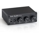 Fosi Audio - Q4 - Hoofdtelefoonversterker DAC - Zwart - 24bit/192 KHz, USB/Optical/Coaxial naar RCA AUX
