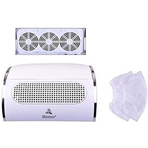 Biutee Nagelstofzuiger voor manicure en pedicure, met 2 zakken, professioneel gereedschap