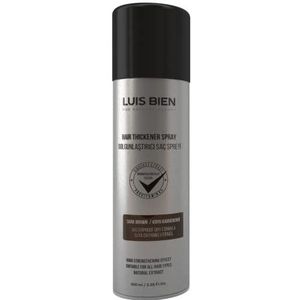 Luis Bien Haarverdikker spray Haarverdikkende spray Verhullen van dun haar en lege haarplekken Oplossing voor haaruitval, dunne en dunner wordend haar Direct resultaat met haarvuller 100ml (Donkerbruin)