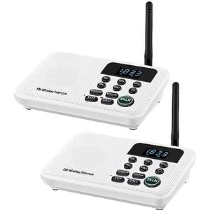 Walkie-talkie, Eendelig draadloos intercomsysteem for thuis, zakelijk kantoor, 1 mijl bereik, kamer naar kamer intercomcommunicatie