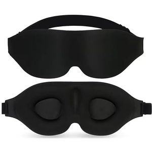 ALLBASA Nachtmasker, slaapmasker, blokkeert licht om te slapen, oogmasker voor reizen, anti-licht (1 stuk)