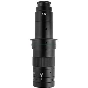 Zoomlens, varifocale lens, 1-180X Verstelbare Vergroting Zoom C Mount Lens Zoom Glazen Lens 150X Digitale Industrie Video Monoculaire Microscoop Camera Lens voor industriële videoIndustriële video(180