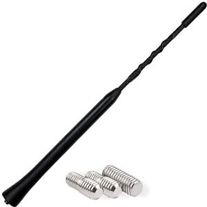 Audioproject A104 Autoantenne, dakantenne, radio-antenne, 24 cm voor VW Golf 4 5 6 7 Lupo Polo 6R Audi, Opel, Ford, Focus, Renault, BMW, Seat, Skoda, DAB, antenne, auto-antenne, dak, autoradio