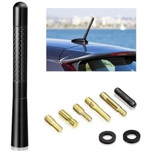 Bingfu Universele autoantenne, DAB FM, auto, korte staaf, dakantenne, vervanging autoantenne met M4.0, M5.0, M6.0 schroeven, compatibel met alle auto's