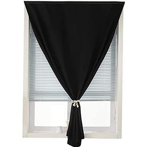 Verduisterende Gordijnen Binnenrgordijn Met Klittenband,Polyester Stof Verduisteringsgordijn,Thermisch GeïSoleerd Gordijn Zelfklevende,Voor Slaapkamer Woonkamer,Zonder Boren (W120xH150cm(47x59in))