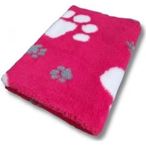 Vetbedding Veterinary Bed - Big Paw Fuchsia - 150 x 100 cm Hondenkleed Dierenkleed Puppykleed Hondenfokker UK Made wasbaar