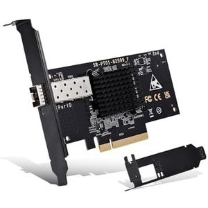 10 Gb SFP PCI-e Network Card, 82599(X520-DA1) controller, 10 Gbps Ethernet-adapter, 10 Gbe SFP+ poort, 10G NIC-kaart, ondersteuning Windows/Windows Server/VMware
