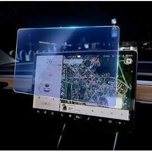 GPS schermbeschermer folie HD Gehard Glas Schermfilmbeschermer Voor Tesla Voor Model 3 Voor Model Y 2019-2023 Waterdicht Anti-kras Navigatie Touch Display 15 ""Inch (Size : Anti-blue)
