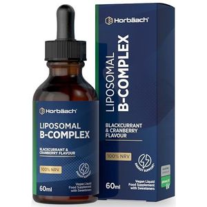 Liposomal B Complex Drops | Flesje met 60ml | Vitamin B Complex Druppels | met Vitamin B1 B12 B3 B5 B6 Foliumzuur B12 & Biotine | 100% NRV | Vegan | van Horbaach