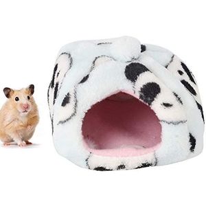 Hamster Nest, Egel Bed Winter Hamster Bed, Panda Sky Comfortabel voor Cavia Vliegende Eekhoorn(small)