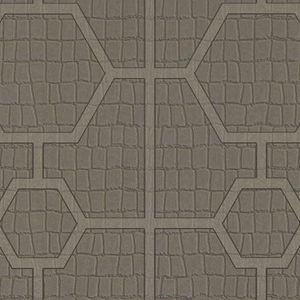 behang grafisch motief taupe 106 cm x 10 m - van Sanders & Sanders