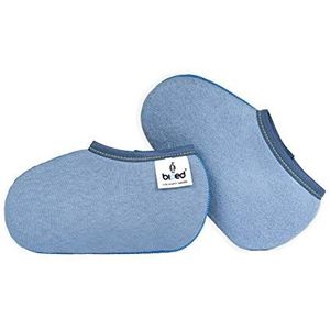 biped kinder-laarzensokken DWERGPENGUÏN- in rood of blauw - sokken voor in (rubber) laarzen, skischoenen, schaatsen en rijlaarzen z2742 (21-22, blauw)