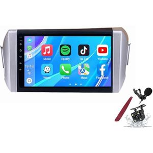 Android 14 Autoradio Sat Navi voor T-oyota Innova(2015-2018) 9 Inch Touchscreen Multimedia Speler met Draadloze Carplay GPS Navigatie FM RDS Bluetooth 5G-WiFi SWC DSP,M700s