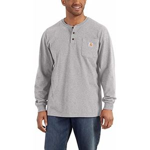 Carhartt, Henley Shirt voor heren, Workwear Pocket (Regular en Big & Tall Sizes)